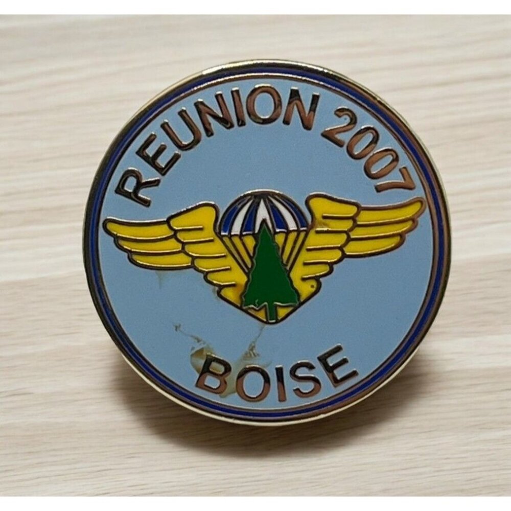 BLM Smoke Jumpers Pin Boise Idaho Reunion Lapel Hat 2007 Firefighters Wildfires